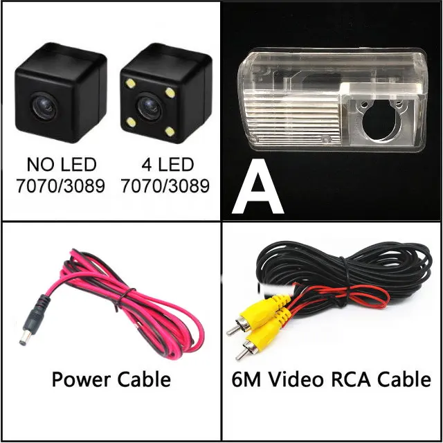 6M wired Camera Для TOYOTA Avensis Corolla Sedan 2003~ камера заднего вида ночного видения камера заднего вида Автомобильная камера заднего вида HD CCD широкоугольная - Название цвета: 6M wired Camera