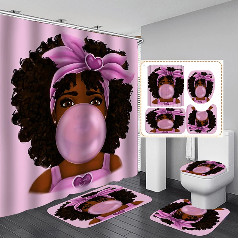 Американская африканская Женская водонепроницаемая душевая кабина для ванной