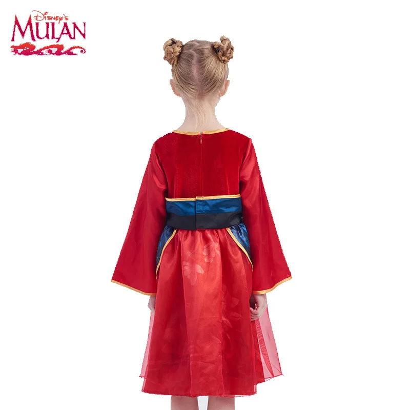 

Disney children's wear girls' summer dress Mulan Hanfu dress Polyester thanksgiving outfits for girls matching outfits