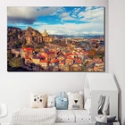 Обои с изображением грузинского городского пейзажа, холст, постеры, настенная живопись, декоративная картина, Современное украшение для спальни и дома