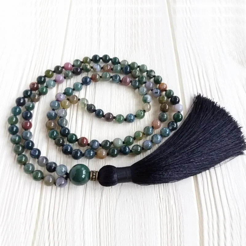 108 Mala Beads духовное ожерелье для мужчин буддистские молитвенные бусины Женское