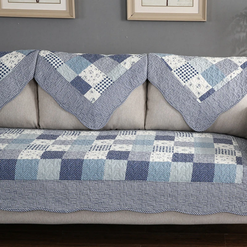 Хлопковый противогрязный нескользящий чехол для дивана коврик собаки подушка