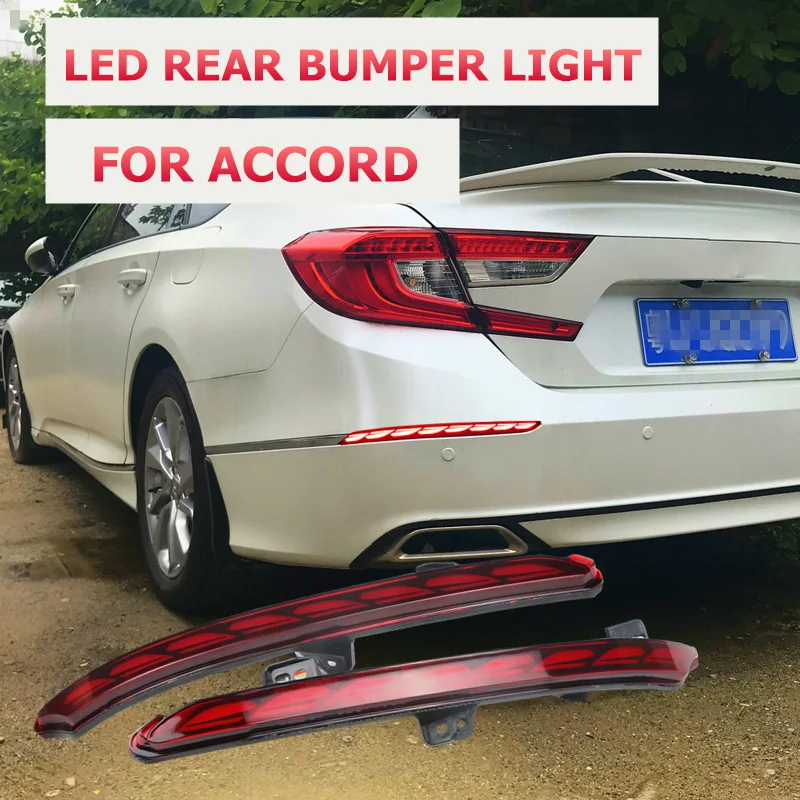 1 пара автомобиля светодиодный задний бампер противотуманный фонарь стоп сигнал