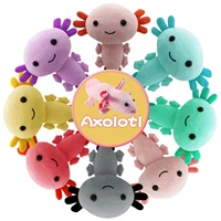 20cm kawaii axolotl plush toy cartoon cute plush doll axolotl stuffed animals plushie doll baby toys room decor kids gift