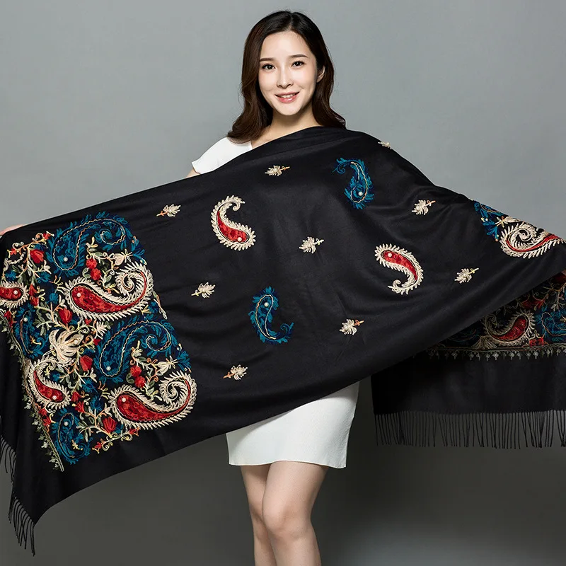 Новый зимний теплый однотонный шарф для женщин/леди мягкие кашемировые шали с