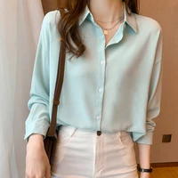 spring autumn elegant long sleeve women shirts casual loose blouses female ladies office tops korean blusas basic blouse white