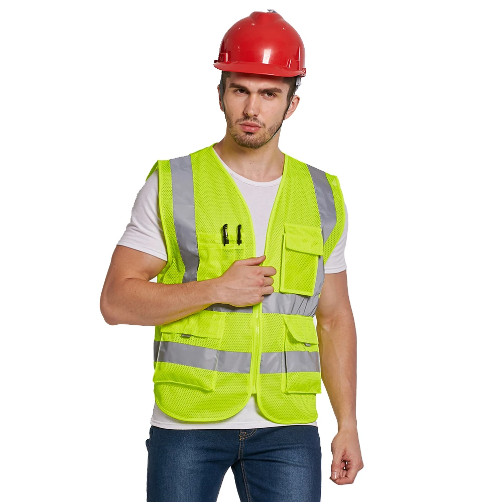 Высокопрочный жилет высокой видимости Hi Vis VIZ из светоотражающей сетки
