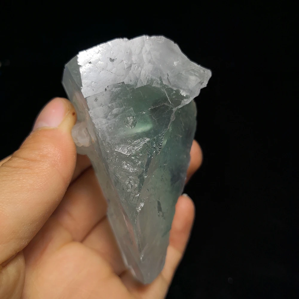 

216g C4-1 Natural Stone Quartz Green Fluorite Mineral Crystal Specimen from Yaogangxian Hunan Province China