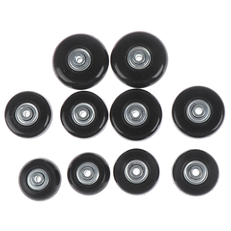 

1Set Luggage Suitcase Replacement Wheels Suitcase Repair OD 40-54mm Axles Deluxe Black with Screw