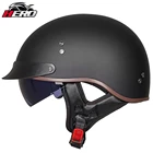 Винтажный мотоциклетный шлем GXT в стиле ретро, Casco Moto, шлем для скутера с открытым лицом, шлем для мотогонок, шлем для верховой езды с сертификацией DOT