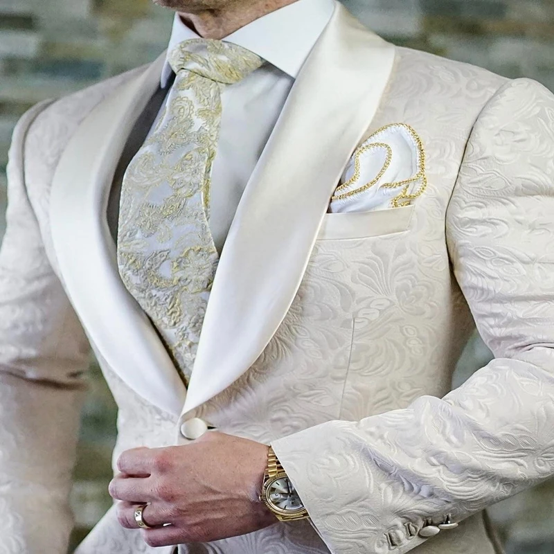Костюм цвета слоновой кости мужские свадебные костюмы смокинги для жениха на