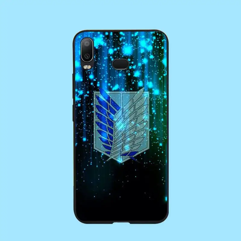 HPCHCJHM аниме атака на Титанов новое поступление черный сотовый телефон чехол для