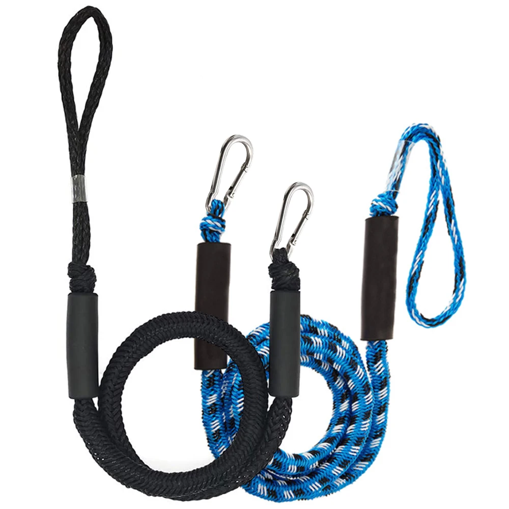 1 / 2Pcs Bungee Dock Line Mooring Rope for Boat 4 ft 2 Ropes Cord Dockline Boats Heavy Duty Kayak Accessories Water - купить по