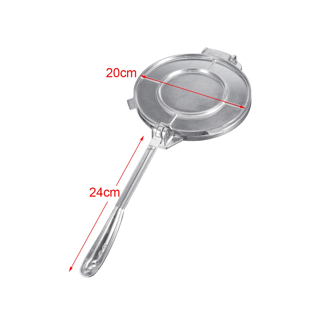 

Foldable Tortilla Maker Press Heavy Aluminium Meat Press Gadgets Bakeware Tools Pie Tools Silver/Orange Kitchen Accessories