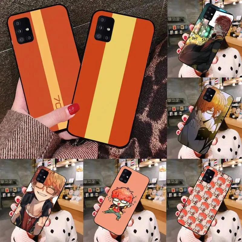 

707 Mystic Messenger Anime Phone Case black For Samsung galaxy S 21 20 10 8 A 51 71 50 21s 70 40 20 20e note 10 plus Ultra 5g fe