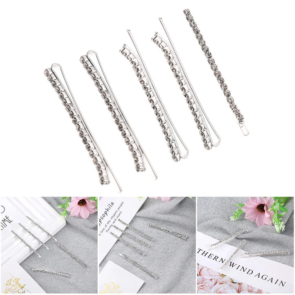 Заколка для волос в Корейском стиле блестящая женская заколка с кристаллами