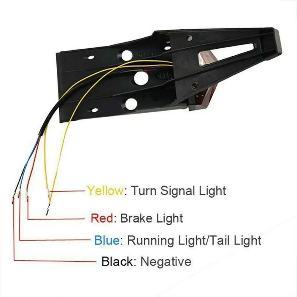 

12V Universal Off Road Dirt Enduro Bike Motorcycle Brake Tail Waterproof Accessory LED Low Turn Rear Energy Signal L R6S9