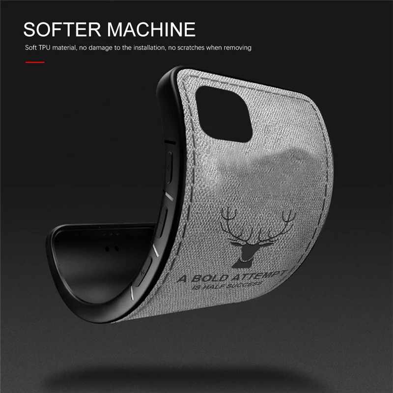 Fashion Cloth Fabric Case For Samsung Galaxy A12 6.5" 2020