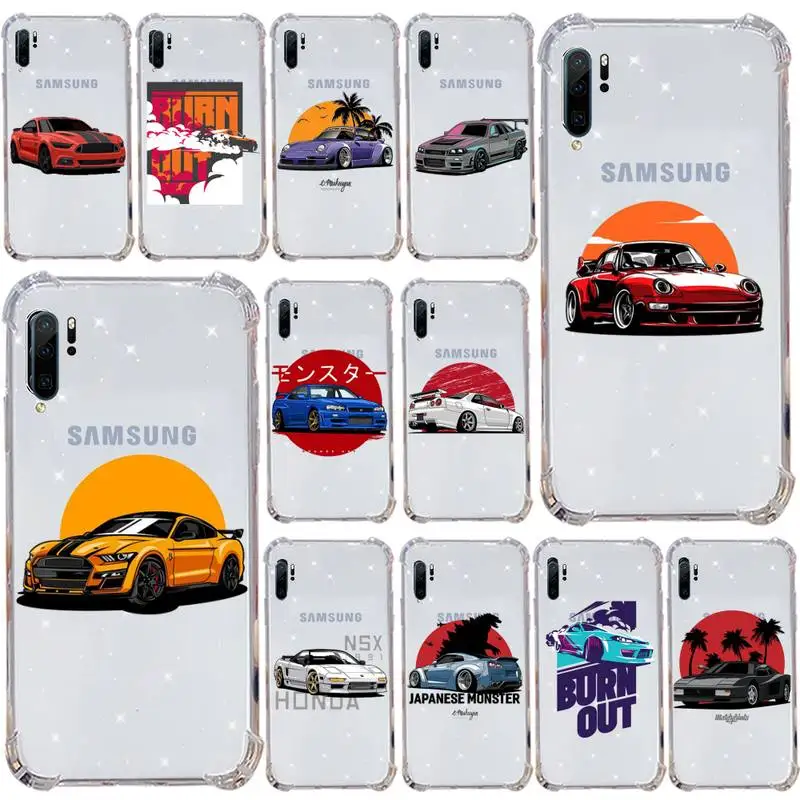 

Japanese drift sport Street racing Phone Case Transparent For Samsung Galaxy A71 A21s S8 S9 S10 plus note 20 ultra