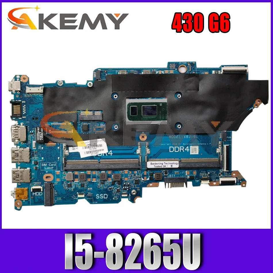 

DAX8JMB16E0 For HP Probook 430 G6 I5-8265U Notebook Mainboard DDR4 Laptop motherboard