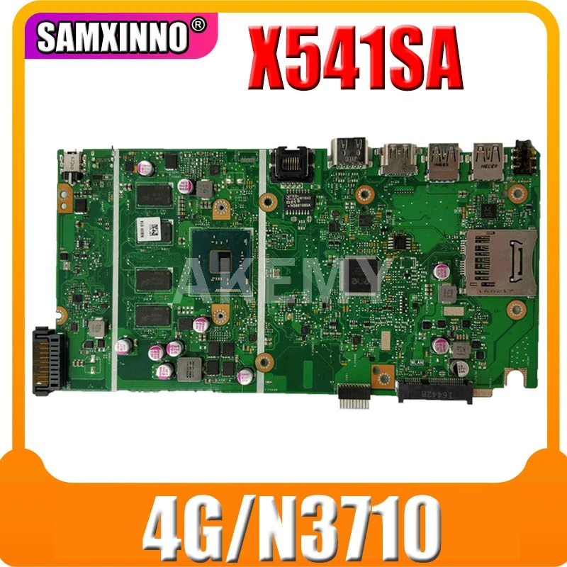 

SAMXINNO X541SA motherboard For ASUS X541SA F541S CPU/N3710 4GB/Memory laptop motherboard tested 100% work original mainboard