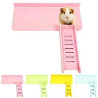 hamster platform stand rack with ladder rectangle plastic rodent cage chinchilla exercise platform holder for guinea pig rats