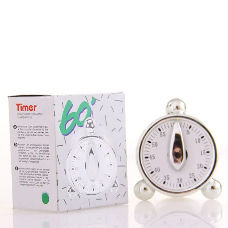 

Будильник T219 механический кухонный с таймером и интервалом в 60 минут