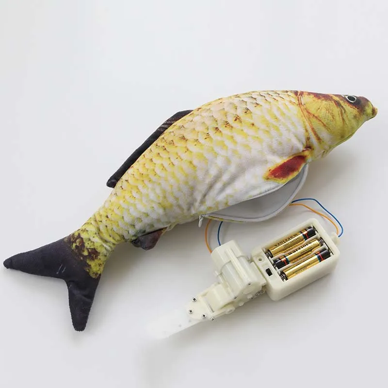 

Electronic Pet Cat Toy Electric USB Charging Simulation Fish Toys for Dog Cat Chewing Playing Plush Interactive Gift Catnip Toy