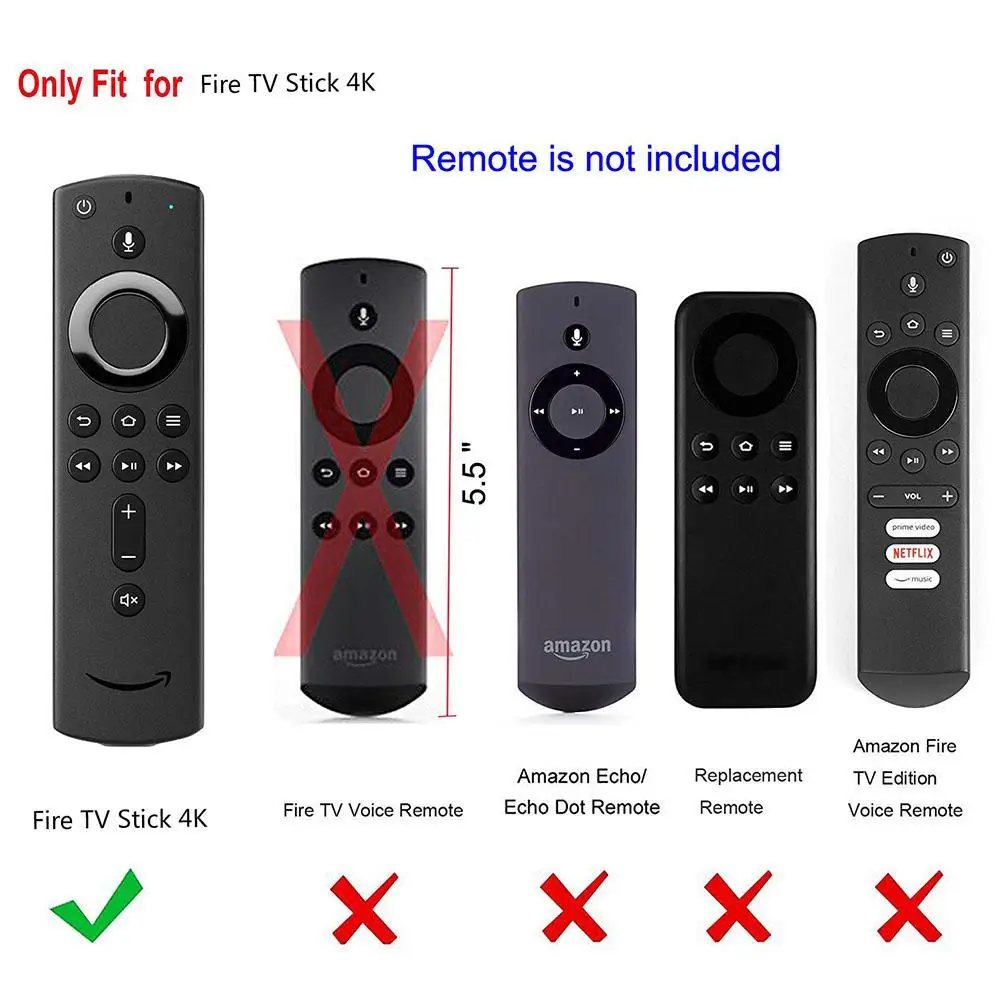 Новейший высококачественный силиконовый чехол защитный для Amazon Fire tv Stick 4K 5 9