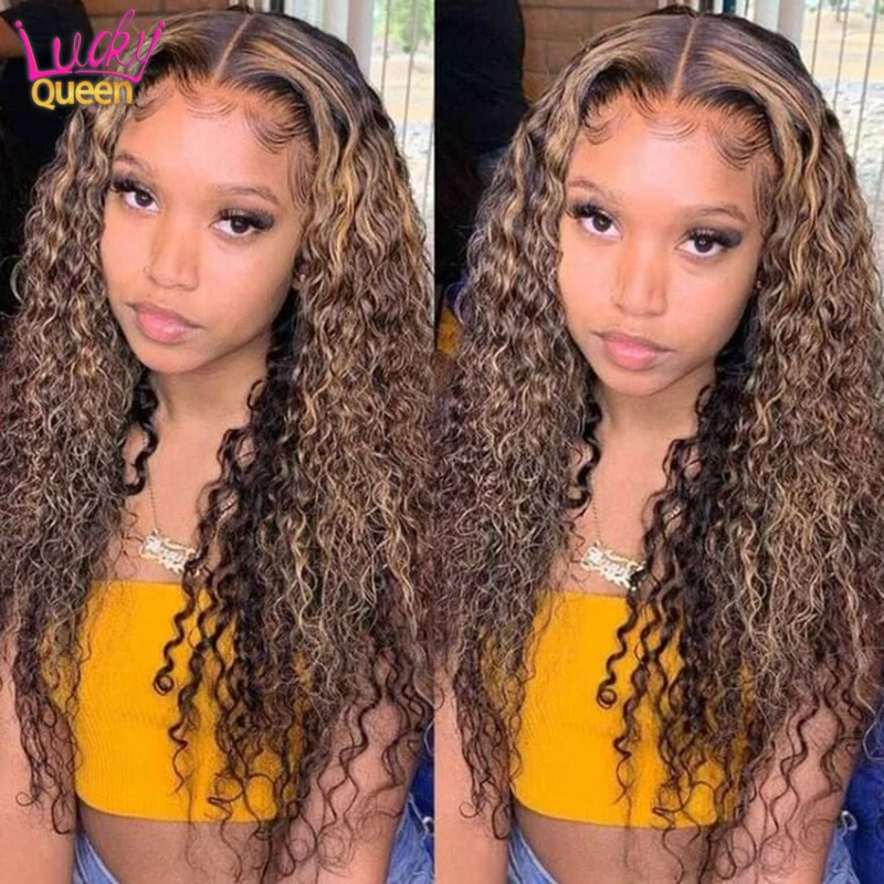 Парики из натуральных перуанских вьющихся волос 4 27 цветов 13 х4 | Шиньоны и парики