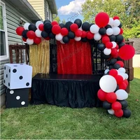 123pcsset white red black balloon adult kids happy birthday party decoration balloons wedding backdrop baby shower supplies