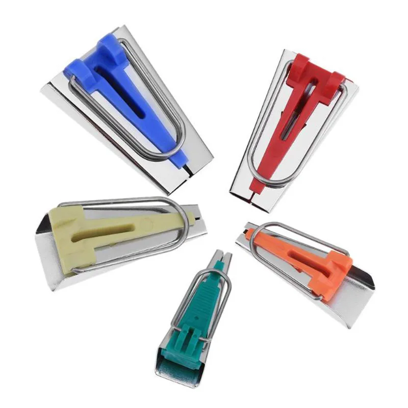 

5PCS/SET Bias Tape Makers Binding Patchwork Quilting Hemming Sewing Accessory 6/9/12/18/25mm C66