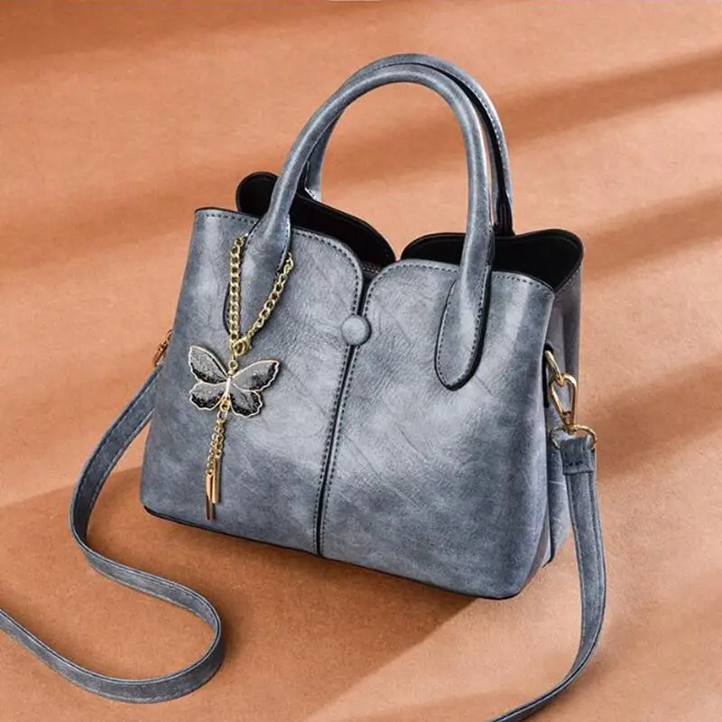 

2021 Autumn Winter New Fashion Bow Pendant Female Bag Women's Shoulder Bag Lady Messenger Handbag Portable Small Square Bag
