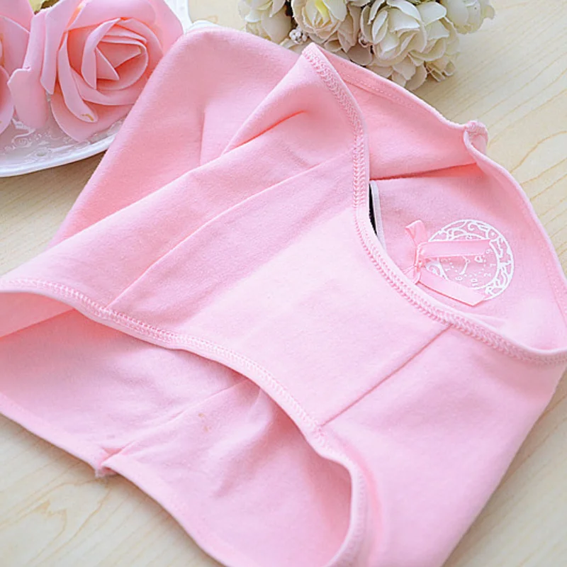 Однотонное женское нижнее белье эластичные удобные трусики из мягкого хлопка с