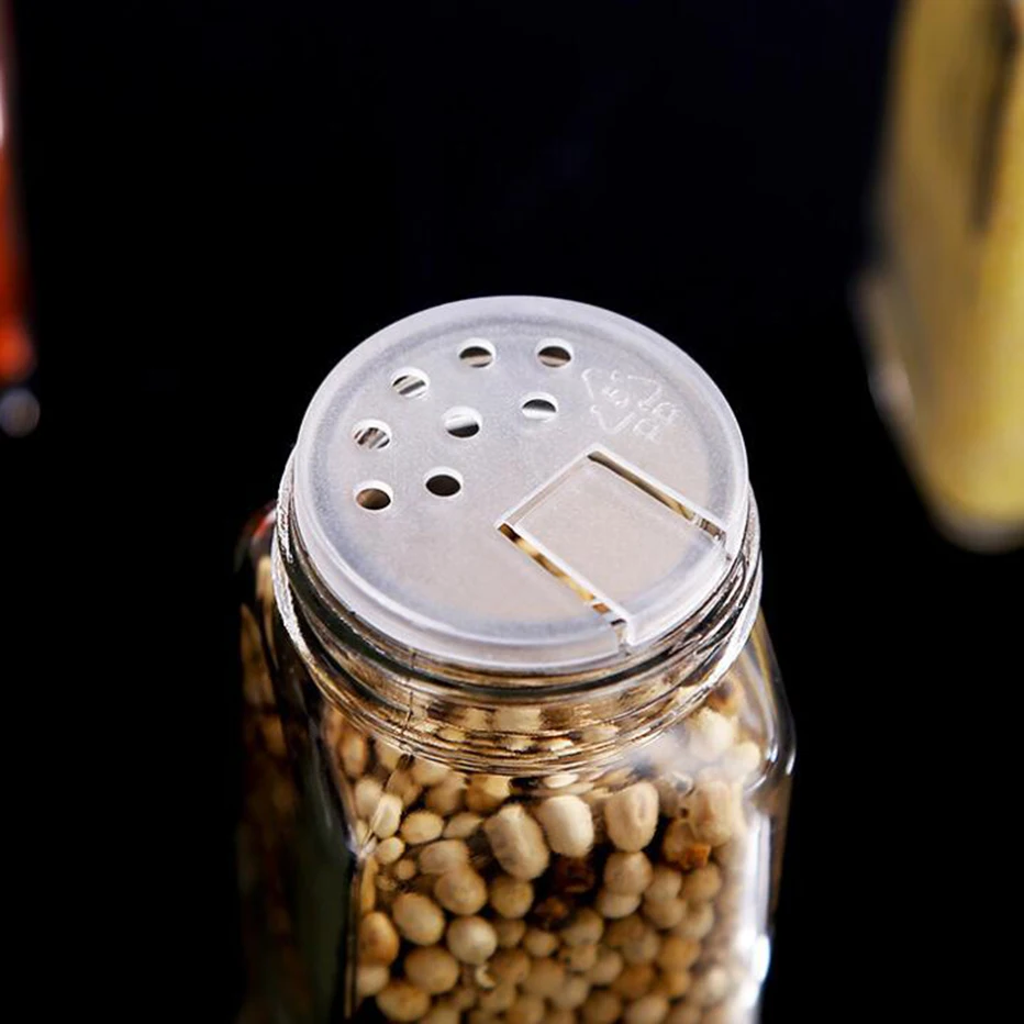 Квадратный приправа контейнер для перца бутылки Стекло стойка хранения специй