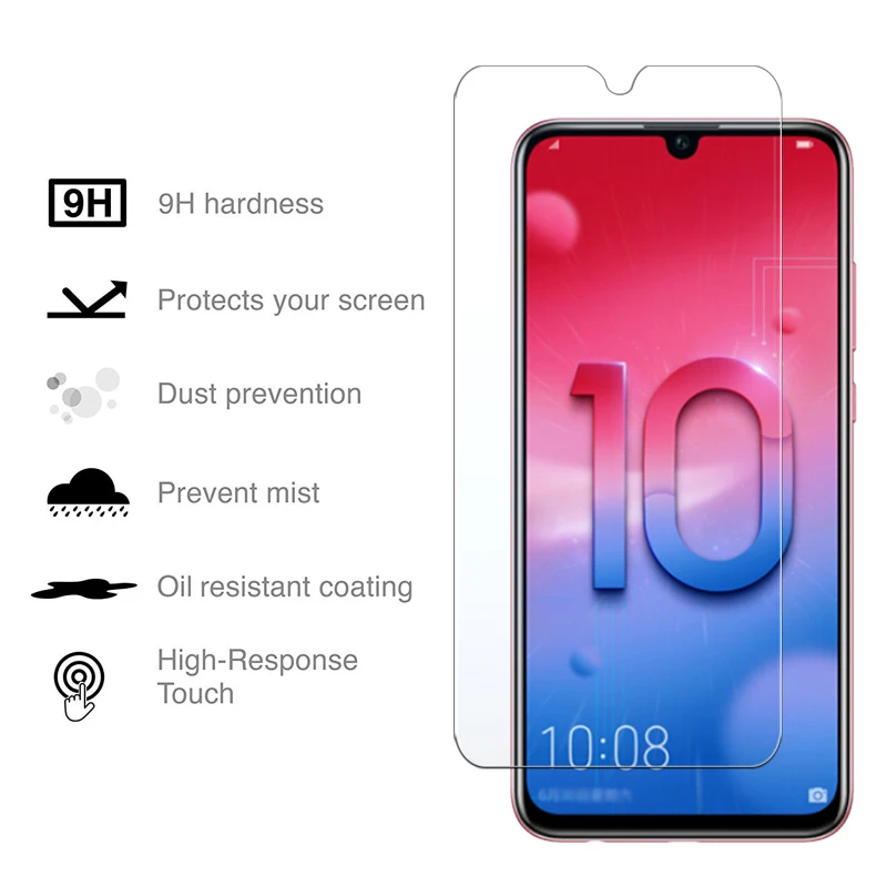 3 шт. легкое Защитное стекло для honor 10 lite 10 lite для Huawei honor 10 lite бронированное Защитное стекло для экрана из закаленного стекла
