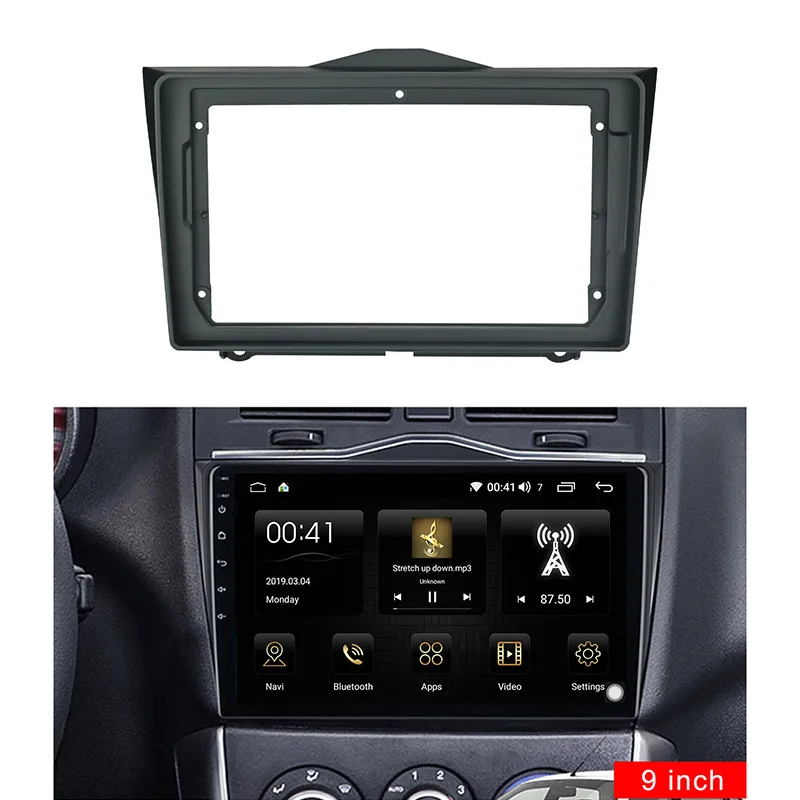 9 Inch Car Fascias For LADA GRANTA 2018-2019 One/ Double Din Dvd Frame Adaptor Install Panel Dash Mount Installation | Автомобили и