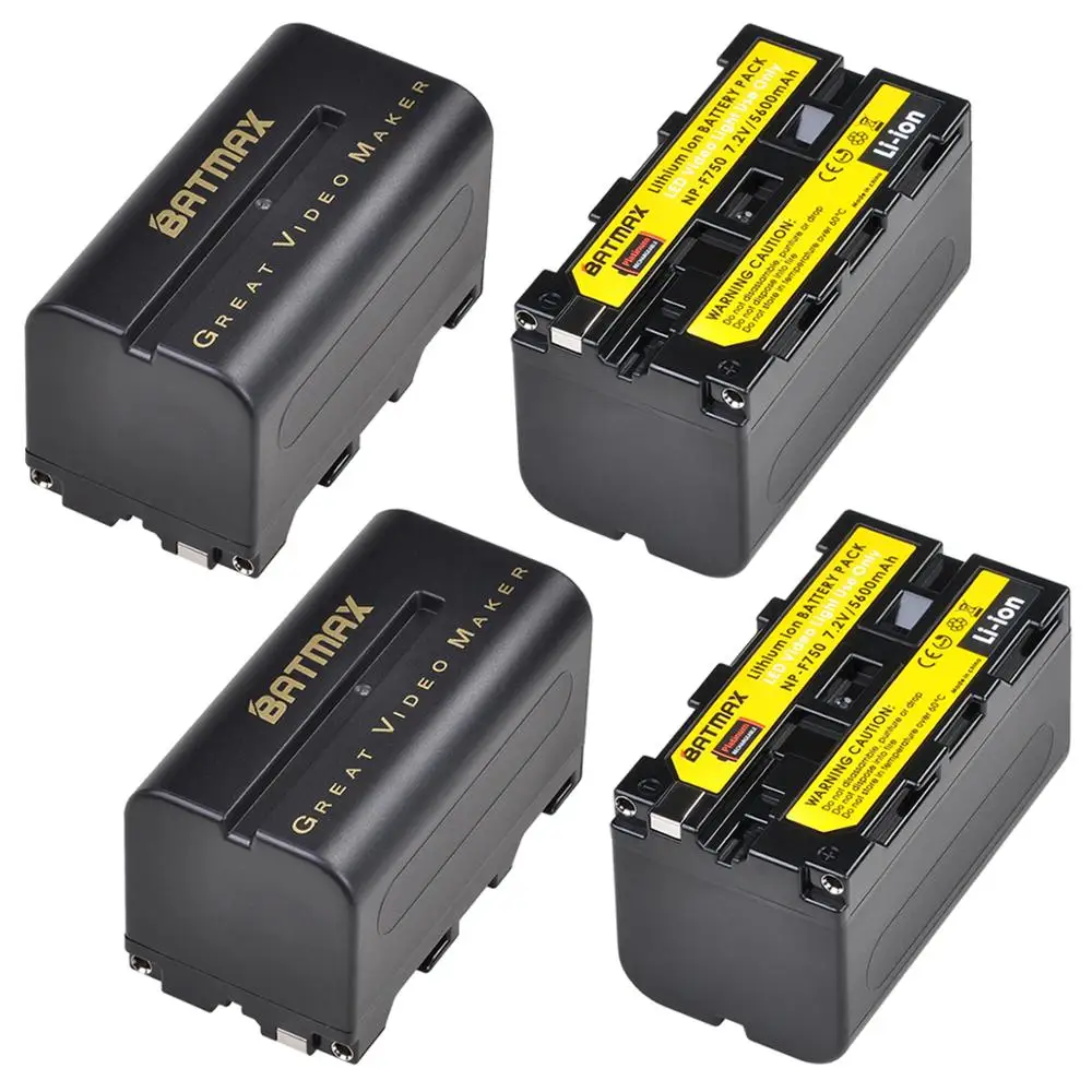 2X Batmax 5200 мАч Φ NP F770 np f750 NPF770 750 Аккумулятор Akku для Sony F960 F970 |