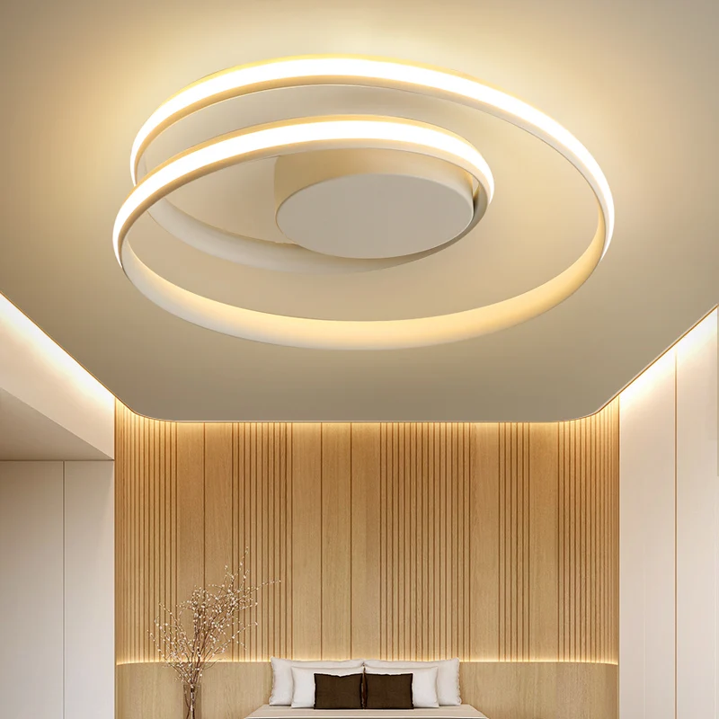 Omicron креативные теплые круглые светодиодные люстры алюминиевые черно белые