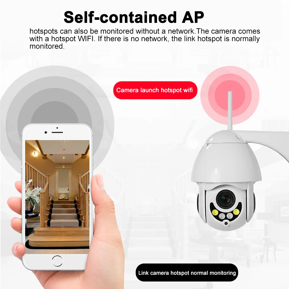 1080P HD Беспроводная скорость Wifi ip-камера домашняя система видеонаблюдения NetCam 64G