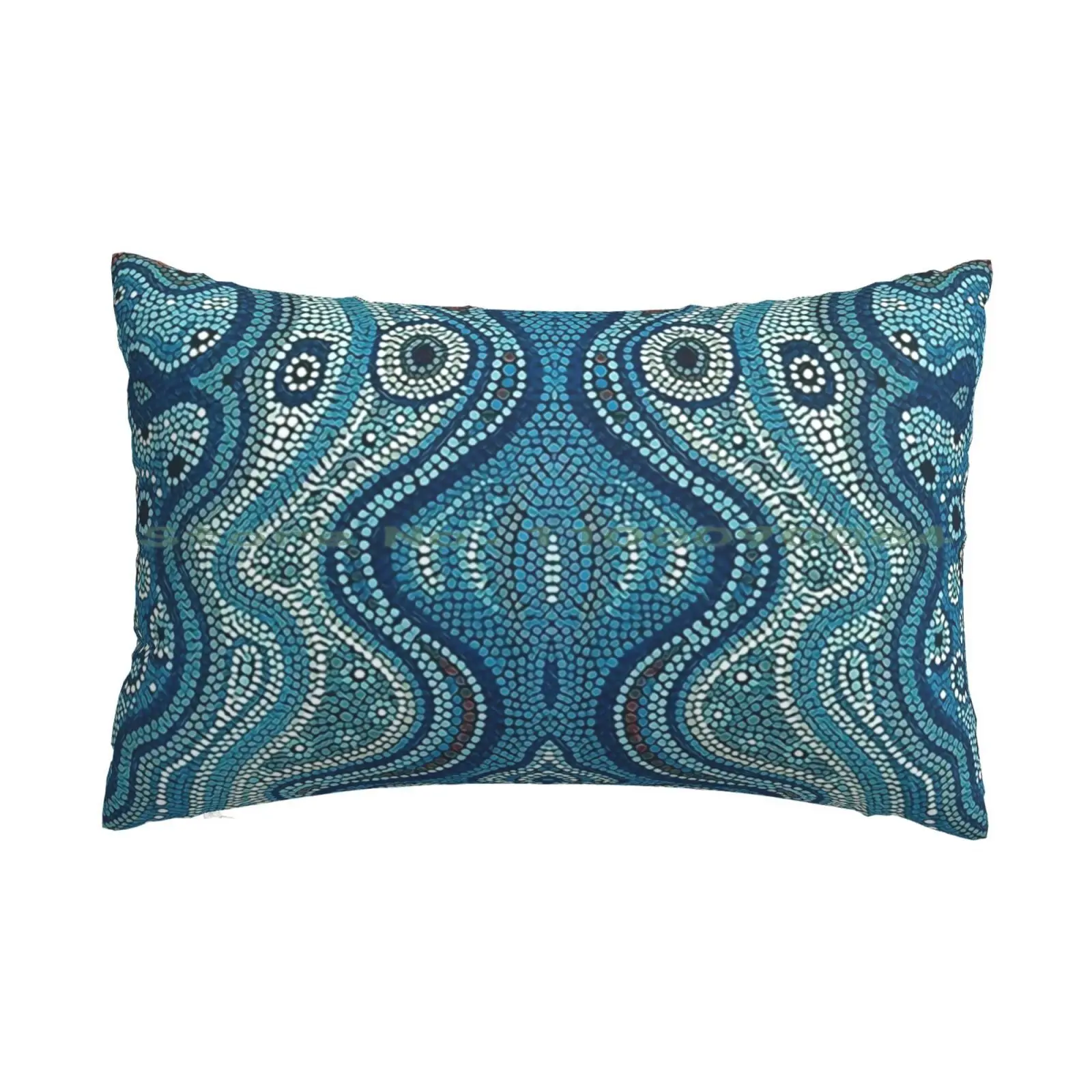 

Australian Aboriginal Art Pillow Case 20x30 50*75 Sofa Bedroom Aborigine Bigambul Aboriginal Australians Aboriginal Flag Fire