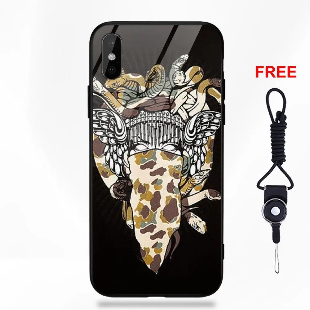Крики и замки для Apple iPhone 5 5C 5S SE 6 6S 7 8 Plus X XS Max XR Мягкий ТПУ оправа закаленное стекло