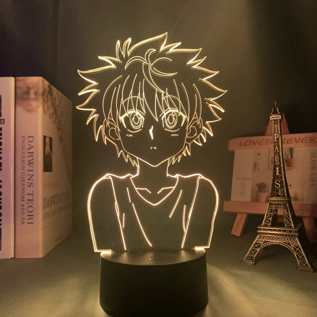 3d светильник для спальни Hunter X Killua манга ночсветильник декора подарок на день