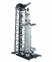 3d metal assembly building blocks apollo 5 rocket toy aerospace model lunar probe giftornament