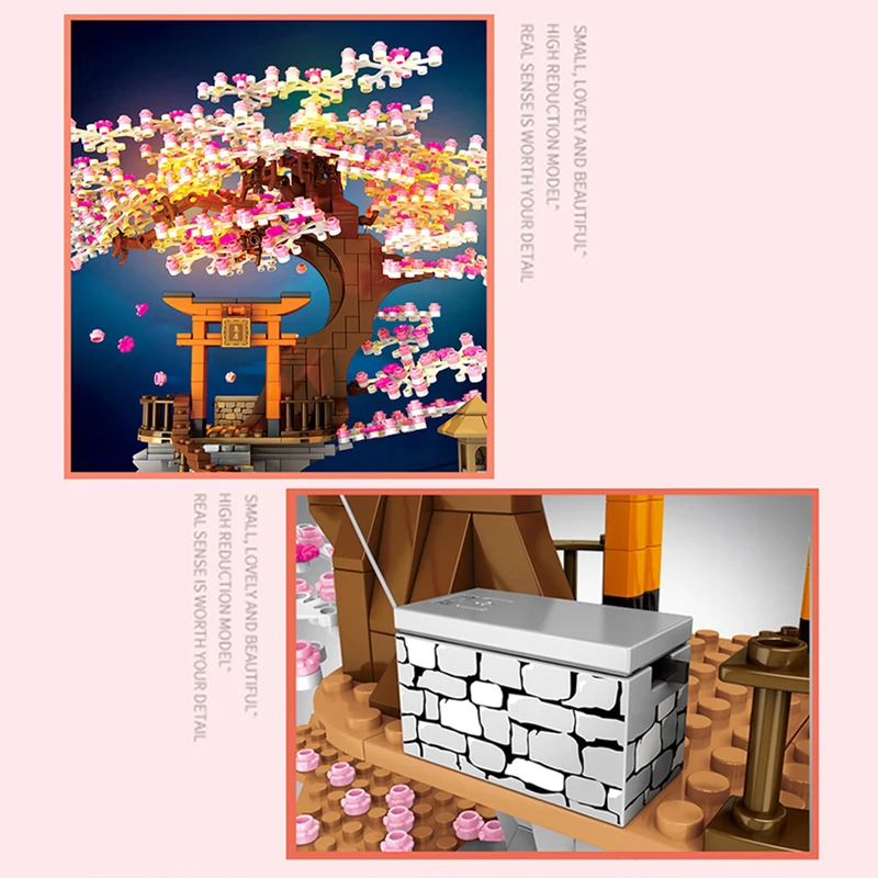 

SEMBO Building Blocks Technic Sets Creator Expert Girl Friends City Idea Japan Cherry Tree Bricks Toys for Children Gift