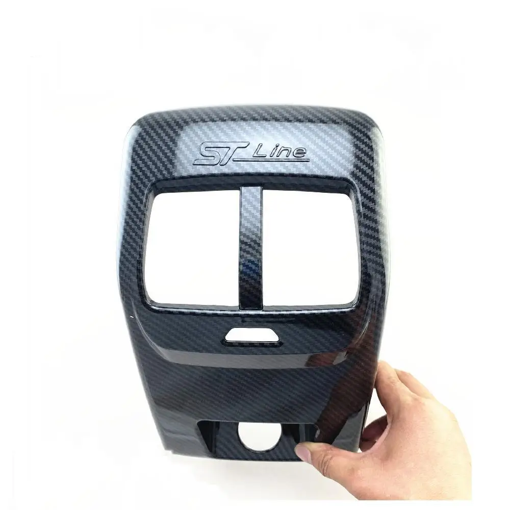 

Rear Air Outlet Anti-kick Panel Vent Trim Carbon Fiber For Ford Focus 2019