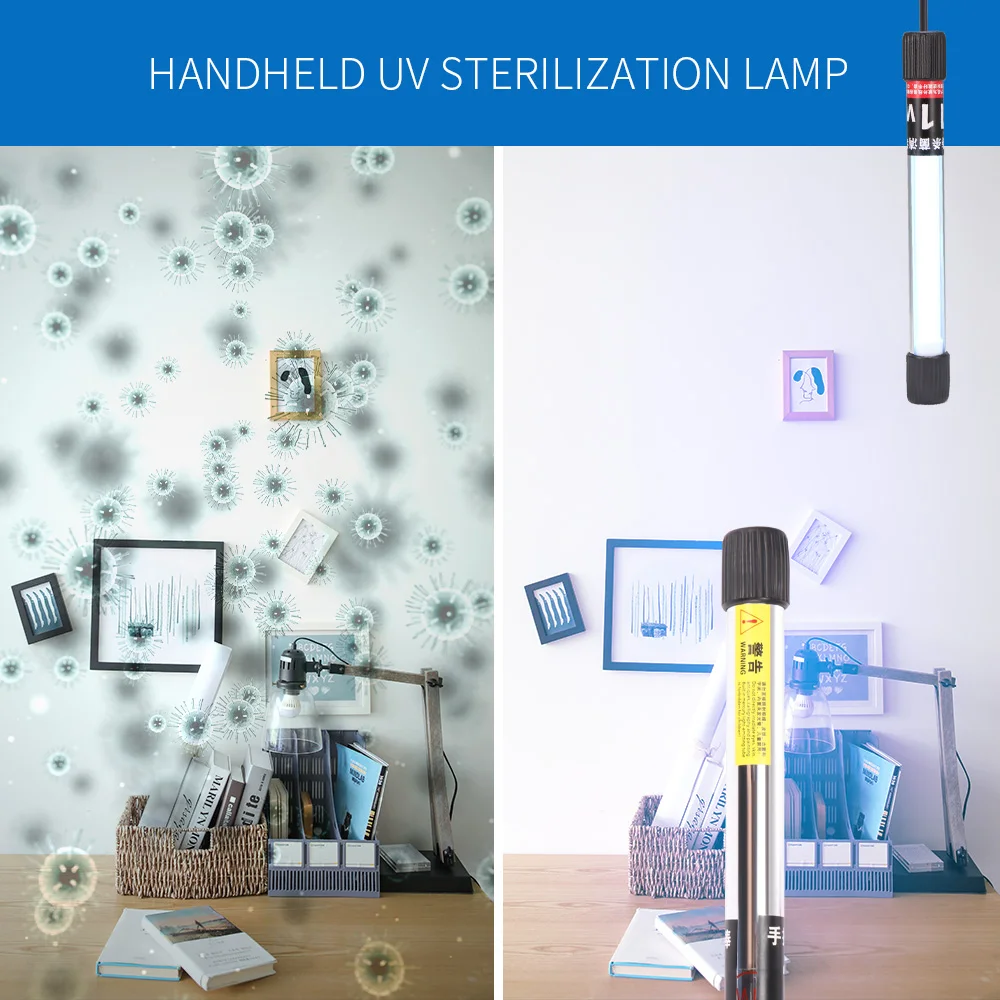 Портативный UV C Ультрафиолетовый Стерилизатор лампы ручной стерилизации