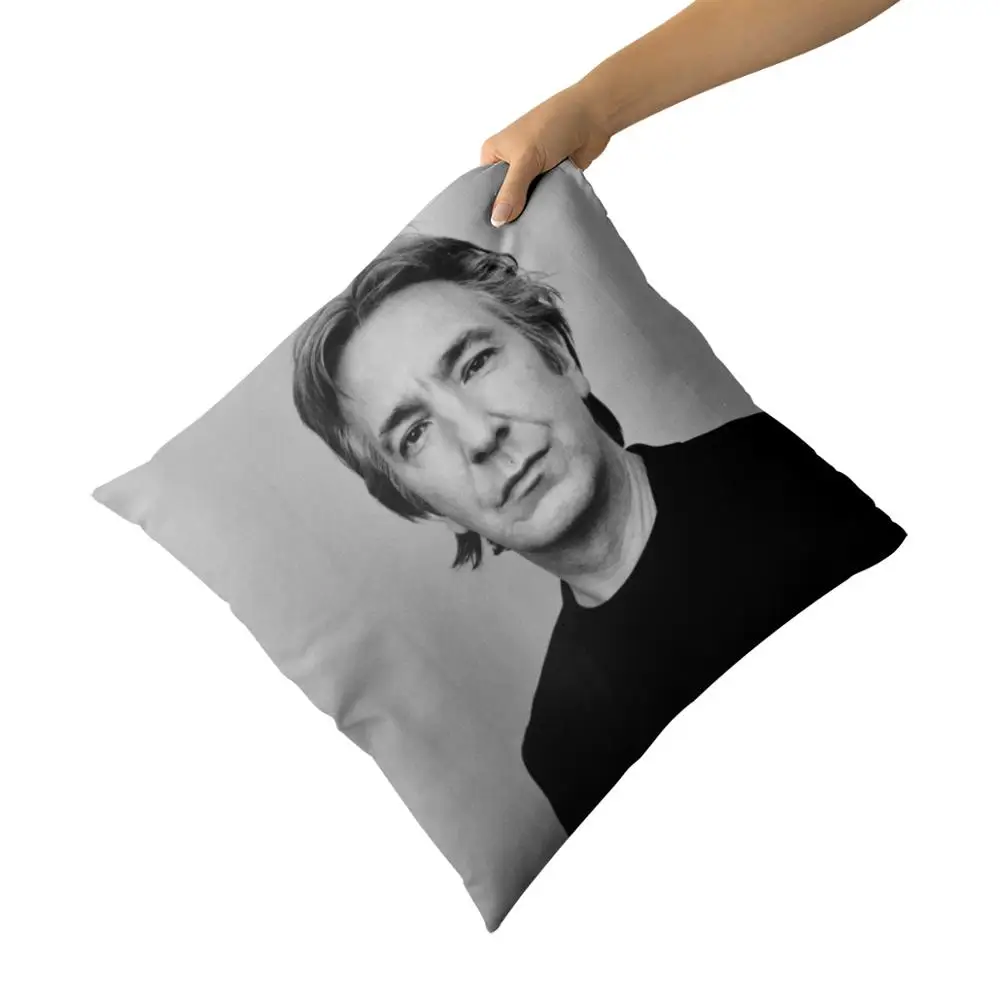 Хлопчатобумажные наволочки Alan Rickman на заказ для диванных подушек|Наволочки| |