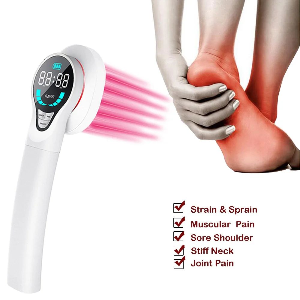 

Physiotherapy 4*808nm Cold Laser Therapy Pain Relief Device for Sports Injury/Knee Joint Arthritis/Back Treatment LLLT