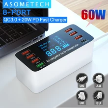60W Quick Charge QC 3.0 4.0 USB Charger Adapter USB C Charger Phone Tablet Fast Charger For iPhone 12 Pro xiaomi huawei samsung